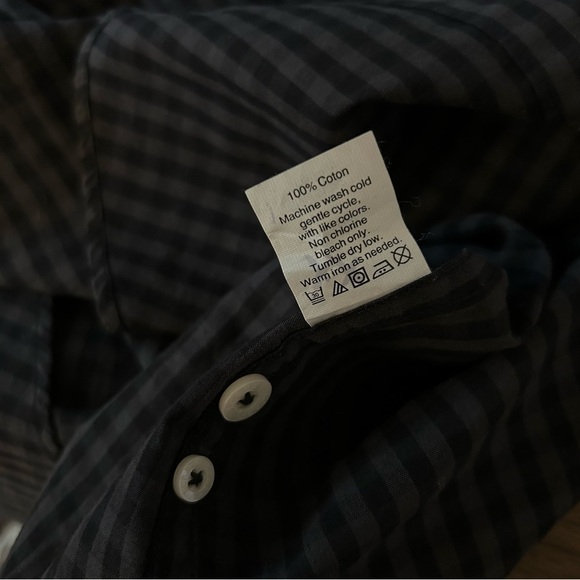 ❤️ J.CREW Men's Blue Checkered Shirt M - Picture 6 of 10